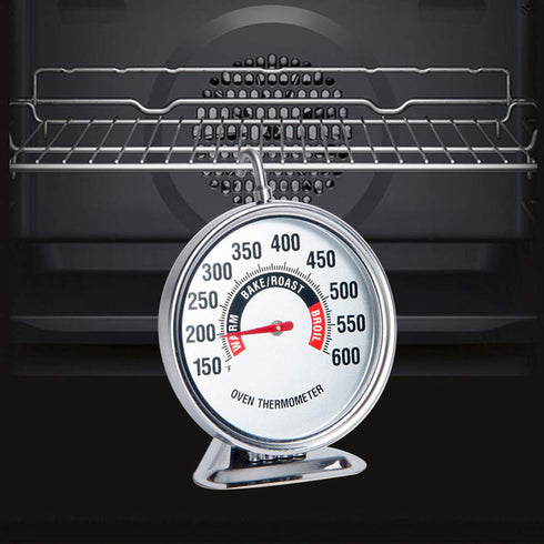 Large 3 Inch Dial Oven Thermometer 150?-600? Stainless Steel for Gas & Electric Oven, Grill Cooking, Accurate Reading