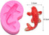 2Pcs/Set Koi Fish & Goldfish Fondant Mold, Carp Silicone Molds for Chocolate Candy Cake Decoration