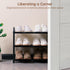 3-Tier Closet Gonfoam Expandable Shoe Rack,Adjustable Shoe Shelf Storage Organizer Heavy Duty Metal Free Standing Shoe