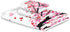 Set 3 Sets Pfrewn Pink Flowers Heart Tree Towels of Romantic Love Spring Trees Butterfly Bathroom Towel Soft Absorbent