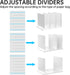 NiHome Adjustable Reusable Shopping Bag Organizer, Large Capacity Shelf Dividers for Tote Handbags