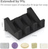 Silicone Soap Holder, Self Draining Waterfall Drying Tray, Soap Dish for Shower Wall (3PCS)