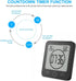 AOZBZ Digital Shower Wall Clock, Waterproof Touch Screen Timer with Alarm, Temperature Humidity Display, Suction Cup