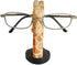 Red Dollar Handmade Wood Carved Animal Eyeglass Holder, Cute Giraffe Sunglasses Display Stand for Home Office Decor