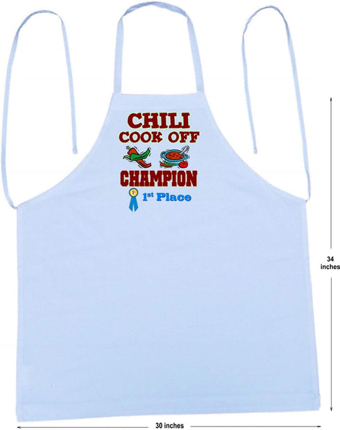Chili Cook Off Champion Apron, First Place Award Winning Chili Contest Prize