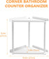 Counter Countertop,Countertop FLE Corner Bathroom Organizer, Bathroom Organizer Storage Shelf for Bath, Kitchen, Living