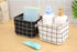 AARAINBOW 3 Packs Storage Basket Bins, Canvas Mini Storage Cubes for Makeup, Toys, Books (3 Black)