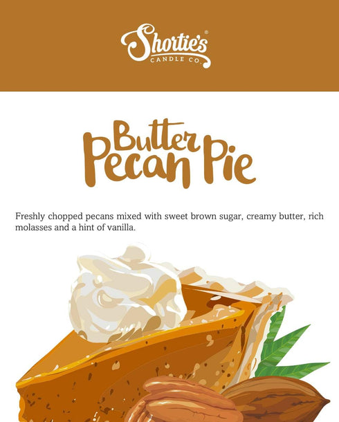 Shortie's Candle Company Butter Pecan Pie Wax Melts Multi Pack - 2 Highly Scented 3 Oz. Bars (6 Oz. Total)