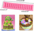 (Set of 2) Green Grass and Garden Picket Fence Silicone Fondant Mold - Chocolate Candy Gumpaste Tool