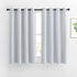 NICETOWN Greyish White Room Darkening Curtains, Thermal Insulated Grommet Panels for Bedroom (2 Panels, 52 by 54)