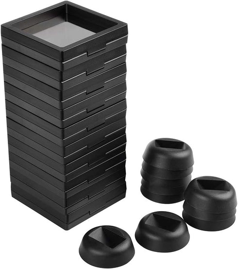 Set of 10 Pcs Black Diamond Shape Display Holder Stands, 3D Floating Frame for Medallions
