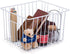 SANNO Wire Baskets Storage for Refrigerator Freezer, Metal Organizing Bins with Handles for Kitchen