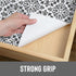Counter 12" 20' Con-Tact Brand Grip Prints Non-Adhesive Non-Slip Top, Drawer/Shelf Liner, x (Carrara Tile Charcoal)
