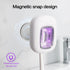 Light(2X UV Toothbrush Covers Case and Holder,Dual UVC Stronger), Clear Window,Toothbrush Cleaner Portable Brush Cover