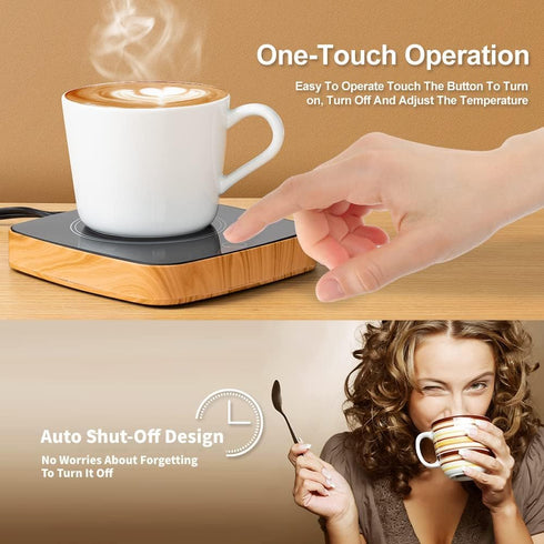 3 Setting Coffee Mug Warmer Waterproof Smart Cup Warmer with Temperature for Warming & Heating Coffee, Beverage, Milk