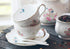 Eplze 2 sets YBK Tech Strengthen Porcelain Coffee Pot Ceramic Teapot- Pink Rose (Teapot+ of cup and saucer)