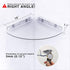 2 Pack Bakzon Acrylic Corner Shelves, Adhesive Shower Caddy Organizer for Tile Walls, Wall Mounted Clear Bathroom