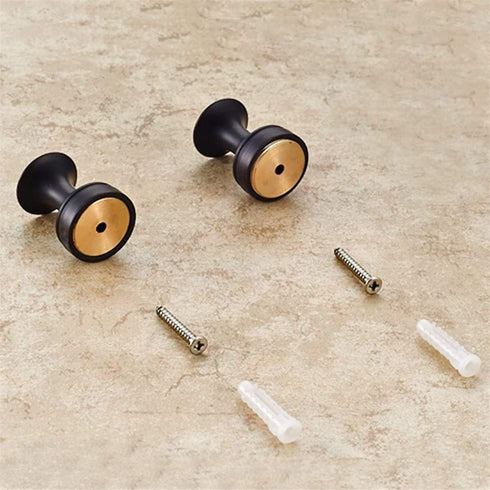 BigBig Home Bronze Towel Hooks, 5 Pack Oil Rubbed Finish Bathroom Wall Hook for Robe and Clothes