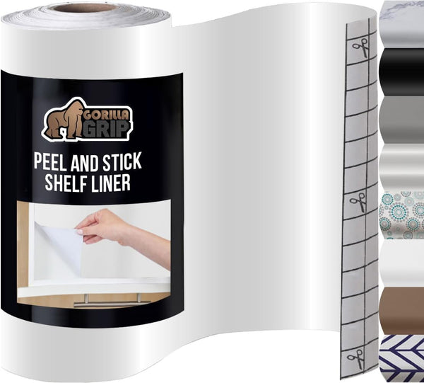 GORILLA GRIP Peel and Stick Paper, Removable Cover for Books, Shelves, Countertops,