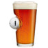 BenShot Pint Glass with Real Golf Ball, 16oz, Made in the USA