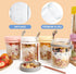 4 Pack 16oz SUROQUE Overnight Oats Containers with Lids and Spoons - Glass Mason Jars, Leakproof Meal Prep Storage