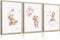 Baccone Bear Nursery Wall Art Decor Teddy Bear Wall Art Baby Girl Canvas