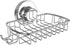Soap Dish for Shower with Suction Cup, Rustproof 304 Stainless Steel Basket Holder with Razor Hooks for Bathroom