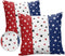 Waterproof Pillow Covers Set of 2 for Couch, Independence Day Decorative Cushion Cases 18x18In, Indoor Outdoor America