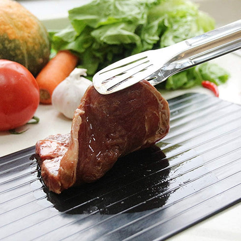 Haploon Rapid Defrosting Tray, High Density Aluminum Thawing Plate for Defrosting Frozen Food Without Microwave