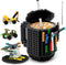 Fubarbar Kids Brick Gaming Mug - Novelty Coffee Cup with Straw, Funny Xmas/Birthday Gift for Men, Women, Kids, Black