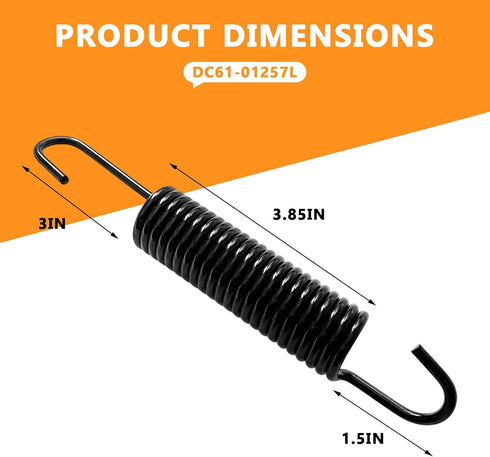 DC61-01257L Washing Machine Suspension Springs for Samsung, Washer Replacement Parts Replaces DC61-01257G, 1 PACK