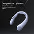 JISULIFE Upgraded Portable Neck Fan, Hands-Free Personal Fan with 5 Speed Gears, 3900 mAh Rechargeable