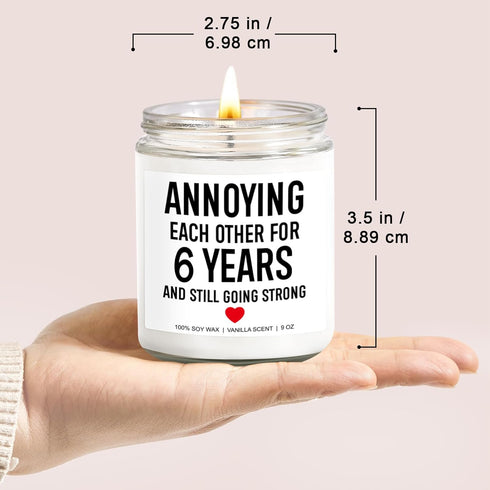6 Years Iron Anniversary Gifts, Gifts for Him, Her, 6th Wedding Anniversary, Funny Gifts for Couples, Men, Women