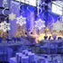 Moon Boat 42Ct Christmas Snowflake Hanging Swirl Decorations for Winter Party Wonderland Ornaments