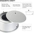 EXGOX 2 Pack 8-Inch Non-Stick Deep Aluminum Round Cake Pan with Removable Bottom for Baking (4 inch)