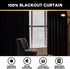 96 Inches PrinceDeco Blackout Curtains for Bedroom Long Linen Look Curtains for Living Room Black Out Curtains Room