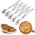 5 Wheel Pastry Cutter, Expandable Stainless Pizza Slicer, Multi-Round Baking Cutter Roller for Cookie Dough
