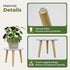 Leaf&lull Plant Stand Indoor Small Plant Table for Large Plants Wood Plant Stool Tall Plant Holder for Living Room
