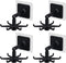 Hanging Utensil Holder Hooks, 360 Degrees Rotating Wall Mount Utensil Rack with 6 Hooks for Kitchen