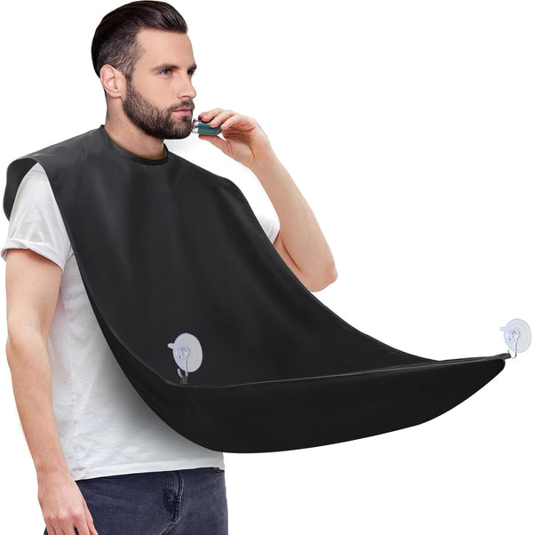 LUPYJI Beard Bib Apron, Adjustable Beard Trimming Hair Catcher, Christmas Gift for Dad