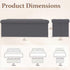 ZEUKMXOO 30 inch 30 inch (30'' Storage Ottoman Bench, Folding Storage Bench Ottoman, for Bedroom, Living Room