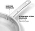 KOCH SYSTEME CS 10 Inch Stainless Steel Frying Pan, PFAS-Free, Induction Compatible with Stay-Cool Handle