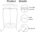White Metal Plant Stand, 18.5 inch Tall, 2 Tier Potted Holder Rack, Heavy Duty Flower Pot Shelf for Indoor Outdoor
