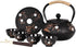 Japanese Style Cast Iron Teapot with 4 Tea Cups Trivet Tetsubin Tea