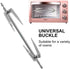 Toddmomy Stainless Steel Air Fryer Rotisserie Forks, Grill Forks for BBQ, Home Kitchen Outdoor Camping, Silver.