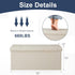 30in 350Lbs,Storage DUMOS Storage Ottoman Bench, Foot Rest Stool Load Chest with Padded Seat, End of Bed Bedroom Bench