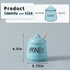 12oz HAOTOP Porcelain Honey Jar with Lid and Honey Dipper (Turquoise)
