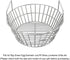 14 inch Stainless Charcoal Basket for Large Big Green Egg Grill, Charcoal Grill Ash Basket fits Kamado Joe Classic, BGE