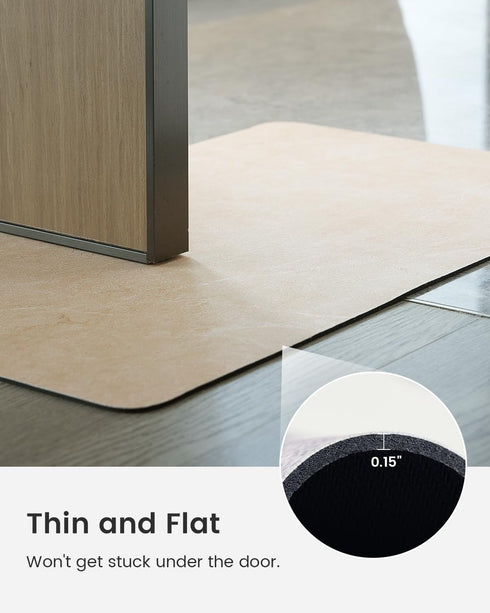 Stiio Bath Mat for Bathroom, Flat Super Absorbent Quick Dry Non Slip Thin Mats, Easy Clean Shower Mat