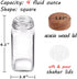 24 547 4 Oz Churboro Spice Jars with Labels - Glass Spice Jars with Shaker Lids - Square Spice Containers with Acacia